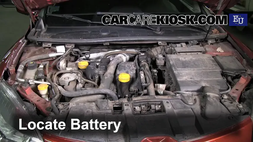 2009 Renault Megane Privilege dCi 1.5L 4 Cyl. Turbo Diesel Batterie Changement